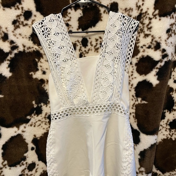 Pants - White shorts romper size large in juniors
